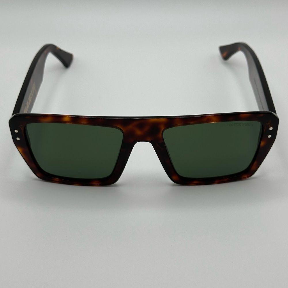 CUTLER AND GROSS Sunglasses CGSN1375 002 Havana Green Unisex NEW